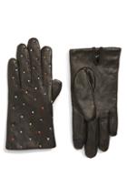 Women's Echo Rani Crystal Embellished Leather Touchscreen Gloves