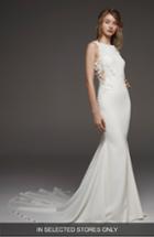 Women's Provonovias Eithel Strapless Lace Mermaid Gown, Size - Ivory