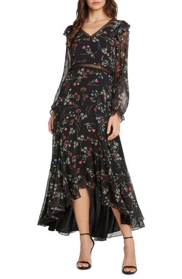 Women's Willow & Clay Floral Maxi Dress - Black