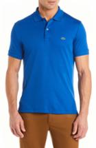 Men's Lacoste Jersey Interlock Fit Polo, Size 3(s) - Blue
