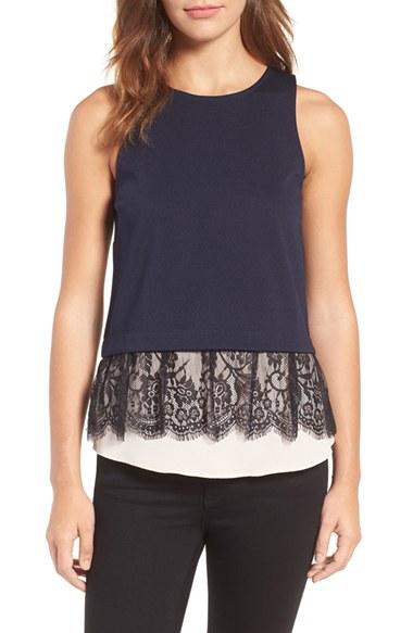 Women's Chelsea28 Lace Panel Tank