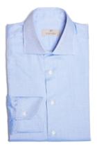 Men's Canali Regular Fit Solid Dress Shirt .5 - - Blue