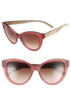 Women's Burberry 56mm Cat Eye Sunglasses - Matte Red