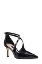 Women's Nine West Micael Cross Strap Patent Pump
