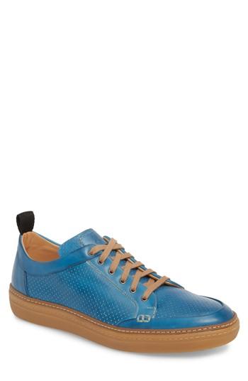 Men's Mezlan Ceres Perforated Low Top Sneaker M - Blue