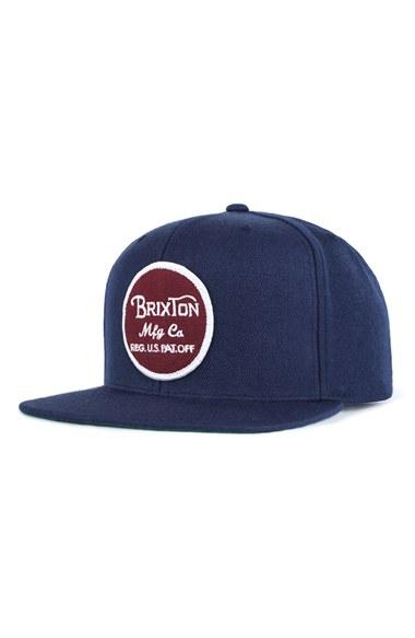 Men's Brixton 'wheeler' Snapback Cap - Blue