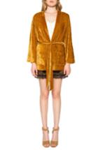 Women's Willow & Clay Tie Front Jacket, Size - Brown