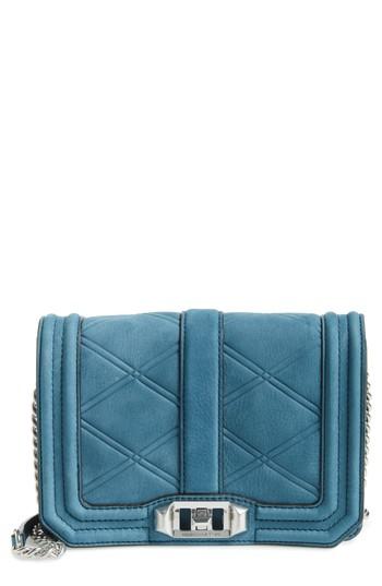 Rebecca Minkoff Small Love Nubuck Leather Crossbody Bag - Beige
