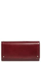 Women's Treasure & Bond Glazed Leather Continental Wallet - Red