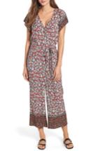 Women's Wit & Wisdom Smocked Neck Surplice Jumpsuit - Blue