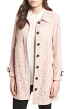Women's Cupcakes And Cashmere Auretta Lace Trench Coat - Pink