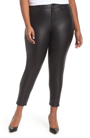 Women's Seven7 Signature Skinny Cropped Coated Jeans