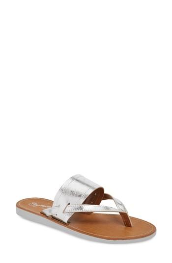 Women's Seychelles Mosaic Thong Sandal .5 M - Metallic