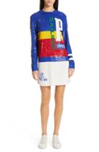 Women's Polo Ralph Lauren Colorblock Sequin Minidress - Blue