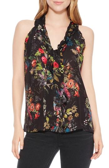 Women's Parker Allie Floral Silk Blend Top - Pink