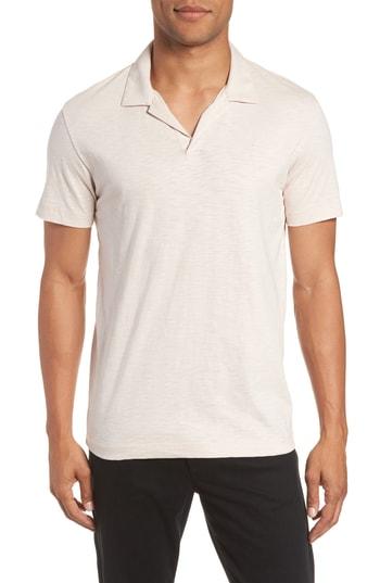 Men's Theory Willem Atmos Polo, Size - Pink