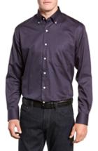 Men's Peter Millar Geo Blossom Sport Shirt, Size - Blue