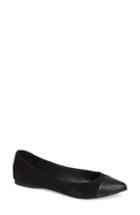 Women's Via Spiga Is Flat Loafer, Size 6.5 M - Black