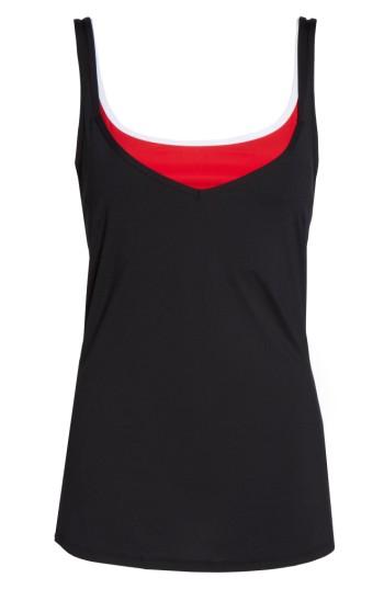 Women's Boom Boom Athletica 2-in-1 Tank - Black