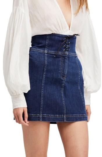 Women's Free People Modern Femme Corset Skirt - Blue