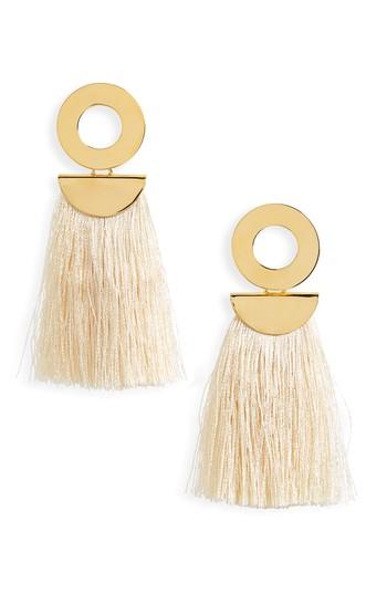 Women's Lizzie Fortunato Go-go Crater Tassel Drop Earrings