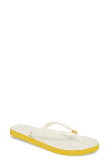 Women's Tory Burch Thin Flip Flop M - Yellow
