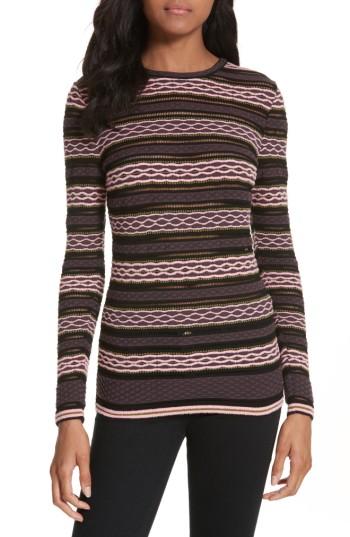 Women's M Missoni Diamond Knit Top Us / 44 It - Purple