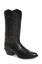 Women's Ariat Heritage Western R-toe Boot W - Black