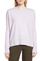 Women's Nordstrom Cashmere Crewneck Pullover - Purple