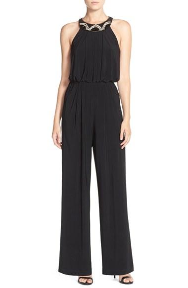 Women's Vince Camuto Embellished Wide Leg Jumpsuit