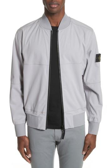 Men's Stone Island Coated Bomber Jacket - Grey