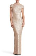 Women's Dress The Population Teresa Body-con Gown - Metallic