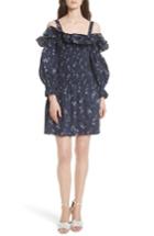 Women's Rebecca Taylor Francine Off The Shoulder Dress - Blue