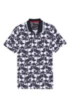 Men's Ted Baker London Palm Print Polo (xl) - White