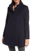 Women's Fleurette Wool Car Coat - Black