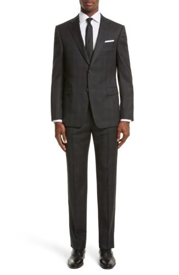 Men's Z Zegna Drop 7 Trim Fit Plaid Wool Suit