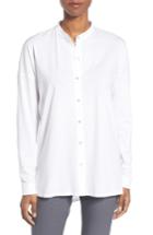 Women's Eileen Fisher Organic Cotton Jersey Top - White
