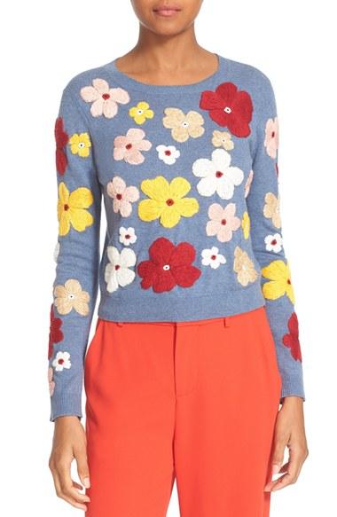 Women's Alice + Olivia Lucca Embroidered Pullover