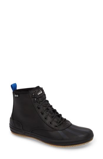 Women's Keds Scout Water Repellent Sneaker Boot .5 M - Black