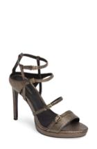 Women's Calvin Klein Shantell Strappy Platform Sandal .5 M - Metallic