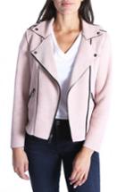 Women's Kut From The Kloth Haddie Faux Suede Moto Jacket - Pink