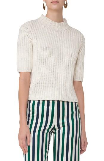 Women's Akris Punto Chunky Knit Wool & Cashmere Sweater