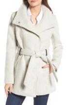 Women's Cole Haan Signature Belted Wrap Coat - Beige