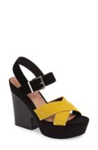 Women's Topshop Layla Platform Sandal .5us / 36eu - Yellow