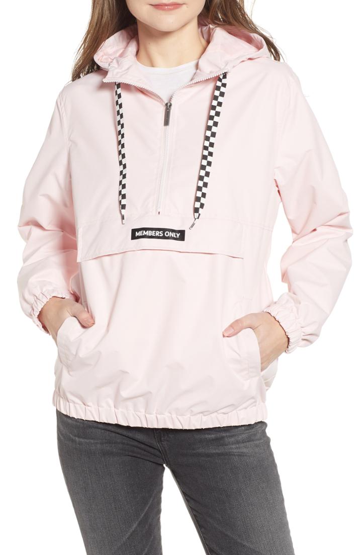 Women's Members Only Hooded Anorak - Pink