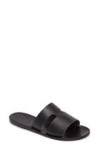 Women's Ancient Greek Sandals Apteros Slide Sandal Us / 36eu - Black