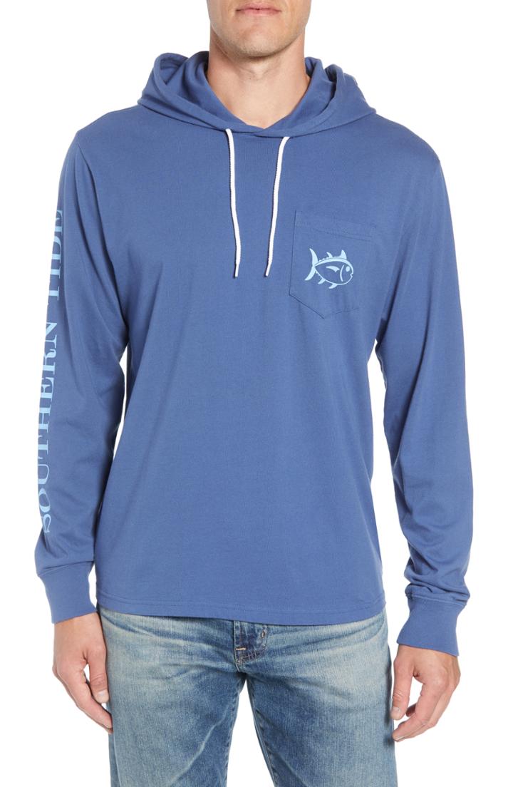 Men's Southern Tide Gradient Hooded Pullover, Size - Blue