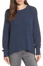 Women's Caslon Relaxed Crewneck Sweater, Size - Blue