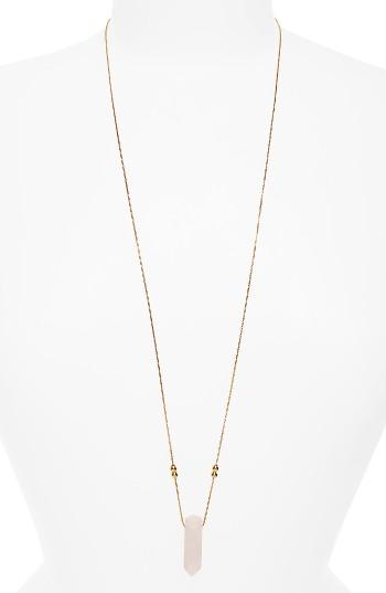 Women's Alex And Ani Rose Quartz Adjustable Pendant Necklace