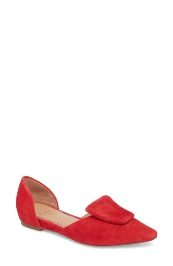 Women's Linea Paolo Sophie D'orsay Flat M - Red